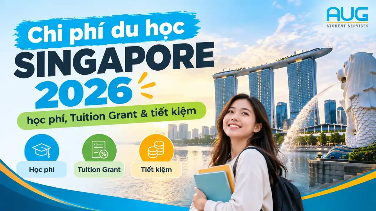 Chi phí du học Singapore 2026: học phí, Tuition Grant & tiết kiệm